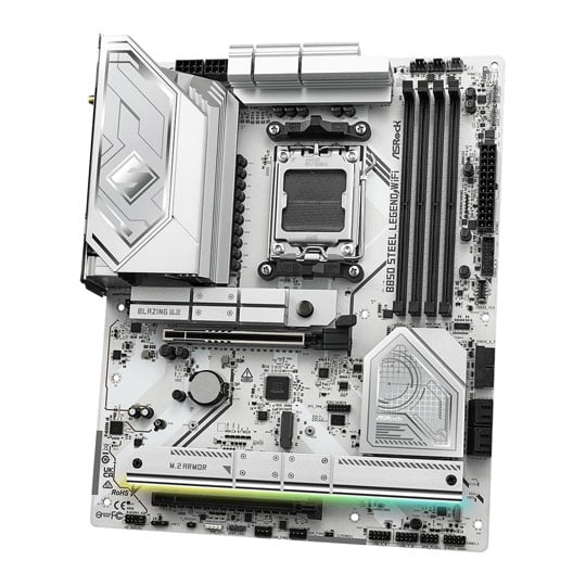 ASRock AMD B850 Steel Legend WiFi AM5 DDR5 PCIe 5.0 ATX Motherboard : image 3