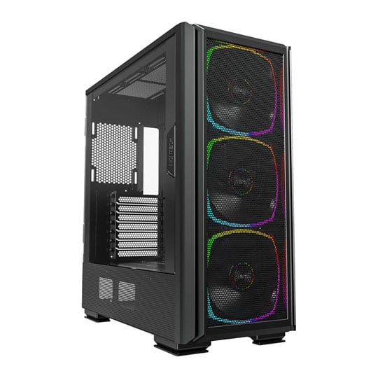 Open Box Montech SKY TWO GX Black Mid Tower Case Tempered Glass with Triple Premium ARGB 140mm Fans