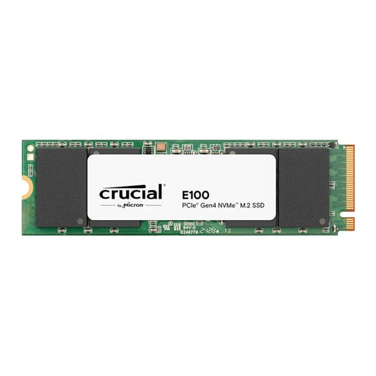 Crucial E100 480GB PCIe Gen4 2280 NVMe M.2 SSD