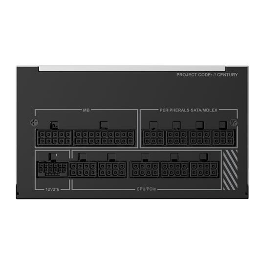 Montech Century II 1050W PCIE 5.1 80+ GOLD Fully Modular ATX3.1 Power Supply : image 4