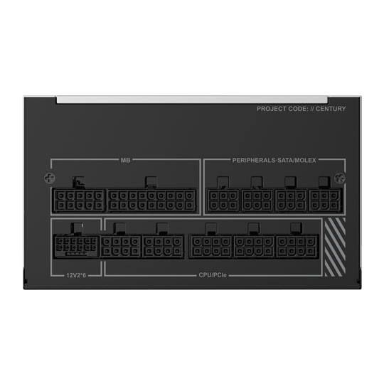 Montech Century II 1200W PCIE 5.1 80+ GOLD Fully Modular ATX3.1 Power Supply : image 4