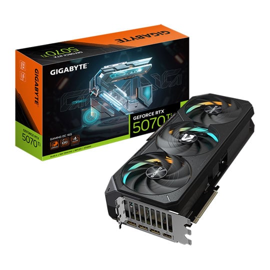 Gigabyte NVIDIA GeForce RTX 5070 Ti GAMING OC 16GB Blackwell Graphics Card