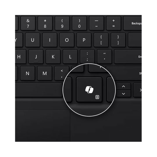 Open Box Microsoft Surface Pro Copilot Keyboard for Business Black