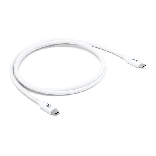 Club3D 1.2-Metre Thunderbolt 5 (80Gbps) White USB-C to USB-C Cable : image 2