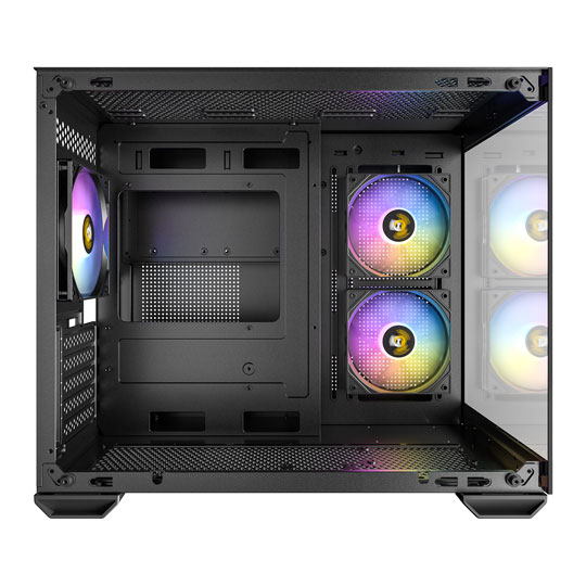 Antec CX600M ARGB micro-ATX Mini Tower Tempered Glass Black PC Gaming Case : image 2