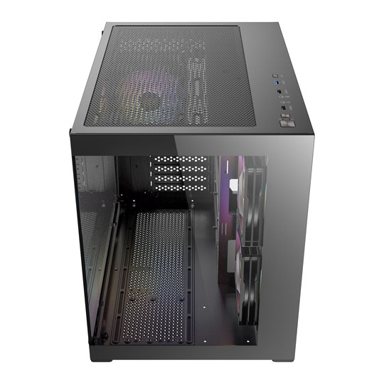 Antec CX600M ARGB micro-ATX Mini Tower Tempered Glass Black PC Gaming Case : image 3