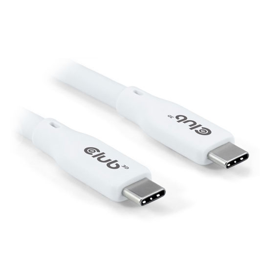 Club3D 2m White USB Type-C to USB Type-C Cable