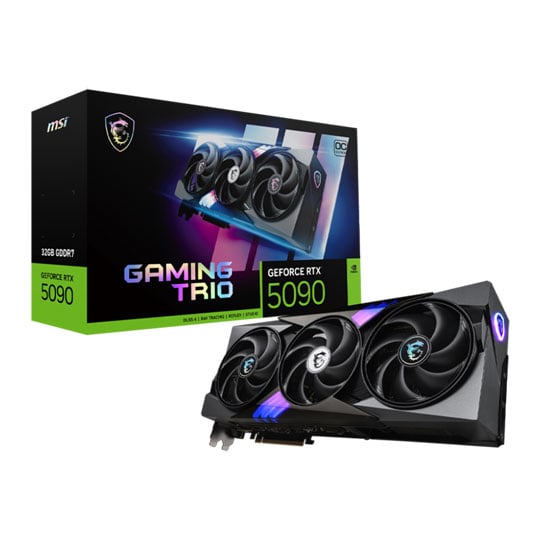 MSI NVIDIA GeForce RTX 5090 32GB GAMING TRIO OC Blackwell Graphics Card