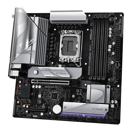 ASRock B860M LiveMixer WiFi DDR5 PCIe 5.0 ATX Motherboard : image 3
