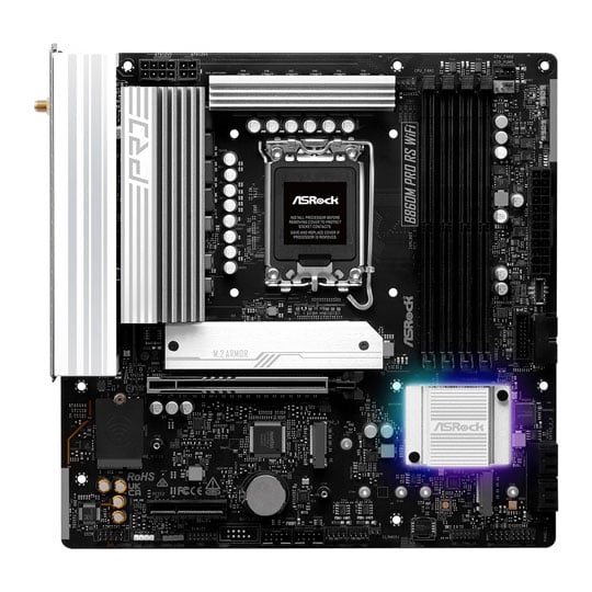 ASRock B860M Pro RS WiFi DDR5 PCIe 5.0 Micro-ATX Motherboard