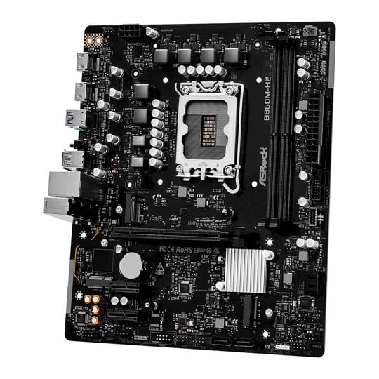 ASRock B860M-H2 DDR5 PCIe 4.0 Micro-ATX Motherboard : image 3