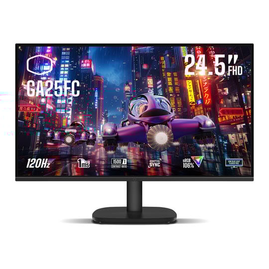 Cooler Master 24.5" GA25FC Full HD 120Hz Adaptive Sync IPS Gaming Monitor