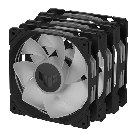 Asus TUF Gaming TR120 ARGB Reverse Triple Pack Black Static Pressure Case Fans : image 4