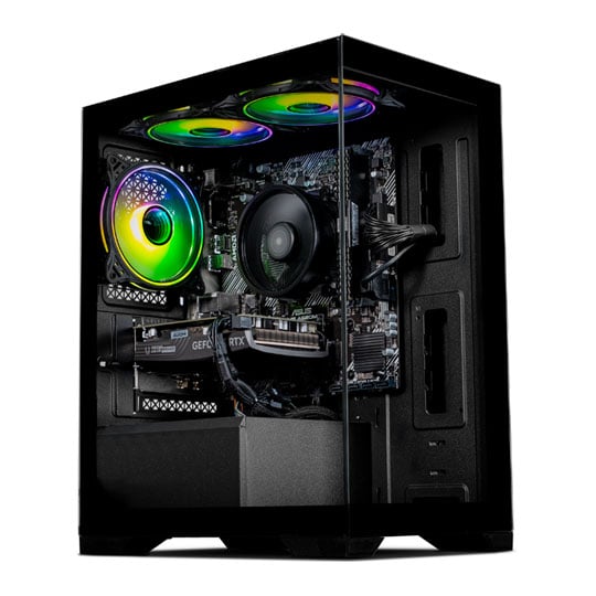 Gaming PC with NVIDIA GeForce RTX 4060 Ti and AMD Ryzen 5 5500