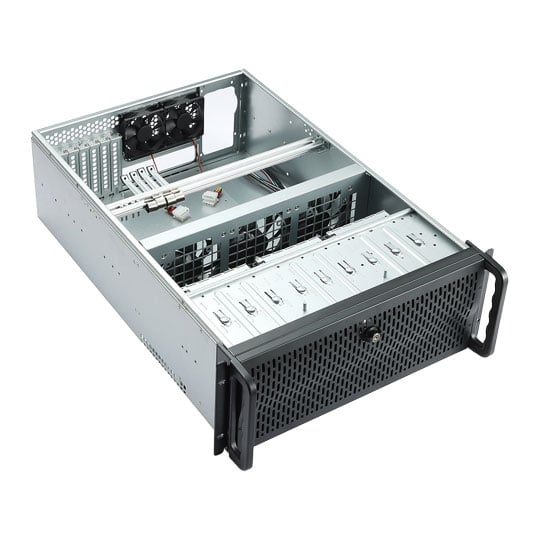 Codegen 4U Rackmount 635mm Deep 2 x 80mm HDB and 6 x 120mm PWM HDB Black Fans Included