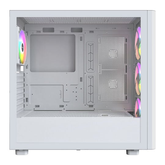 Montech XR WOOD White Mid Tower PC Case with 4x ARGB Fans