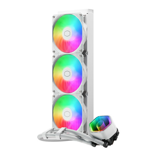 Cooler Master 360mm MasterLiquid 360 Core II ARGB White Intel/AMD CPU Liquid Cooler : image 2
