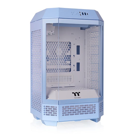 Thermaltake The Tower 250 Hydrangea Blue Mini-Tower Tempered Glass mITX PC Gaming Case