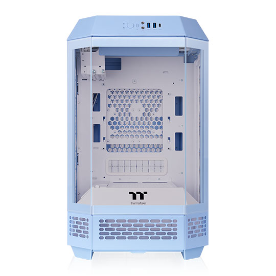 Thermaltake The Tower 250 Hydrangea Blue Mini-Tower Tempered Glass mITX PC Gaming Case : image 2