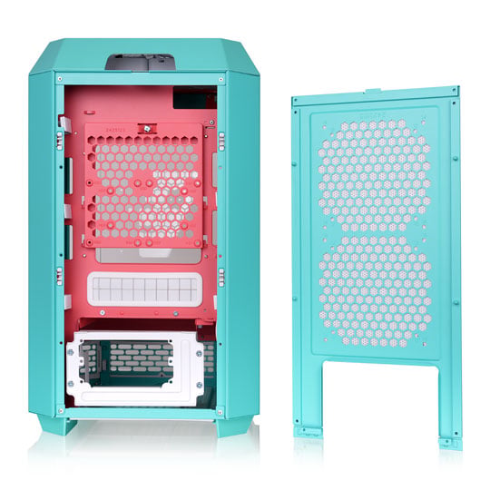Thermaltake The Tower 250 Mint Strawberry Mini-Tower Tempered