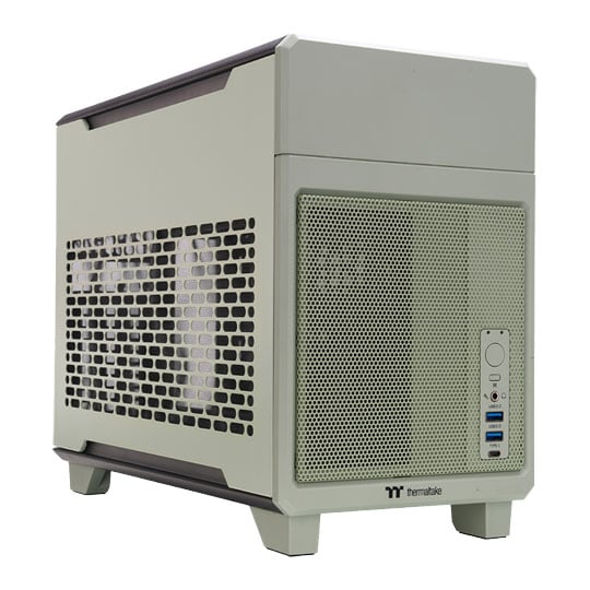 Thermaltake TR100 Green Mini Tower mITX PC Gaming Case