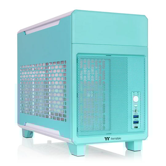 Thermaltake TR100 Mint Strawberry Mini Tower mITX PC Gaming Case