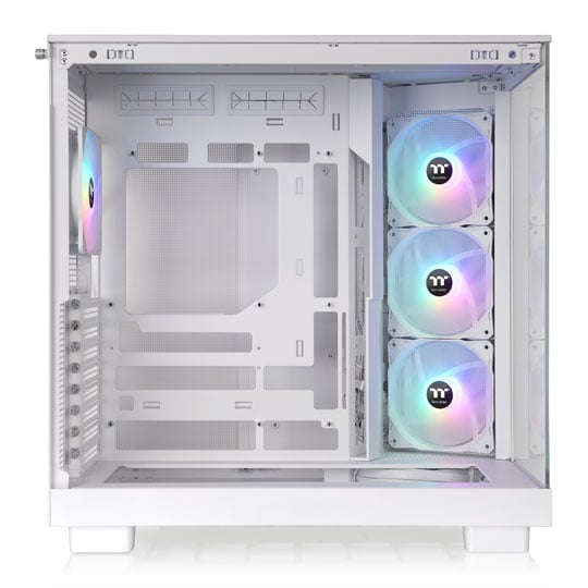 Thermaltake View 380 XL TG ARGB Mid Tower Dual Chamber Tempered Glass Gaming Case Snow