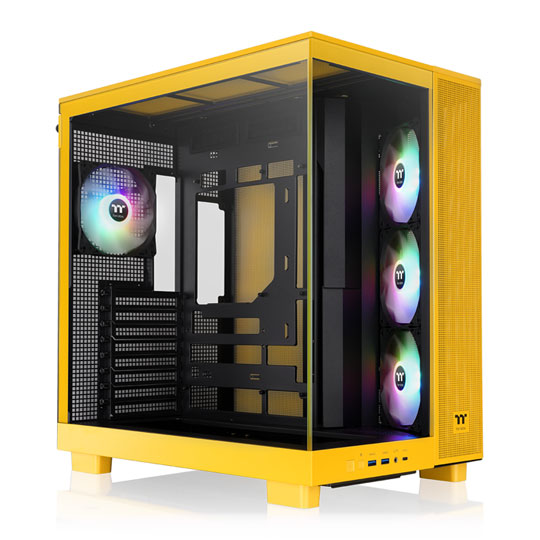 Thermaltake View 380 XL TG ARGB Mid Tower Dual Chamber Tempered Glass Gaming Case Bumblebee