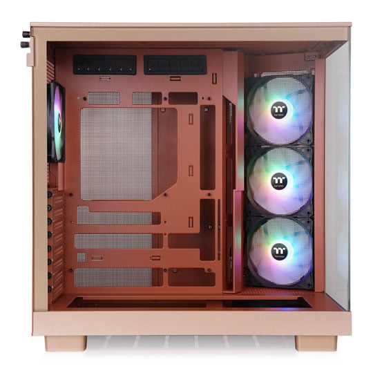 Thermaltake View 380 XL TG ARGB Mid Tower Dual Chamber Tempered Glass Gaming Case Gravel Sand