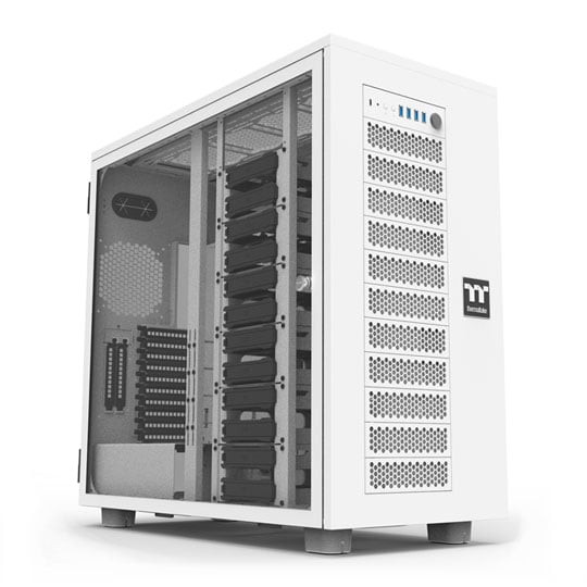 Thermaltake AX700 TG Tempered Glass Snow White Super Tower PC Case