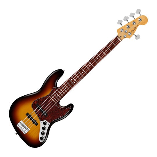 Fender Player II Modified Active Jazz Bass V, 3 Tone Sunburst