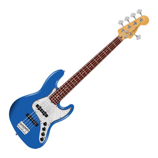 Fender Player II Modified Active Jazz Bass V, Electric Blue