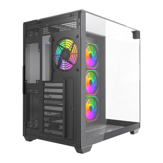 VIDA Visio Black Tempered Glass ATX PC Gaming Case : image 4