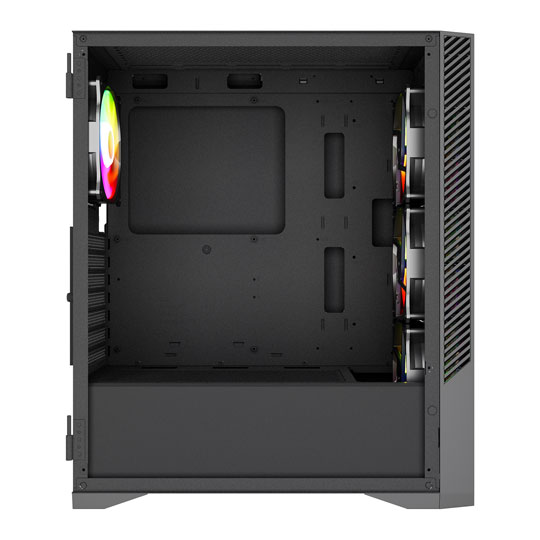 VIDA Typhoon Black Tempered Glass ATX PC Gaming Case : image 2