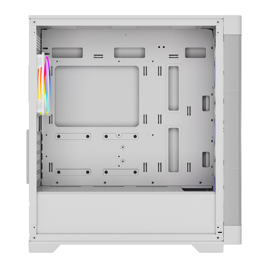 VIDA Zephyr V2 White Tempered Glass Micro-ATX PC Gaming Case : image 2