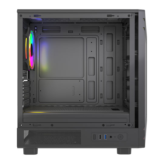 VIDA Apollo M Black Tempered Glass Micro-ATX PC Gaming Case : image 2