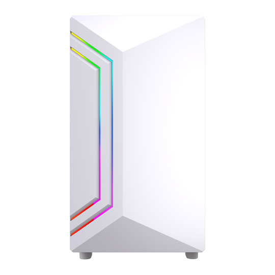 VIDA Apollo M White Tempered Glass Micro-ATX PC Gaming Case : image 3