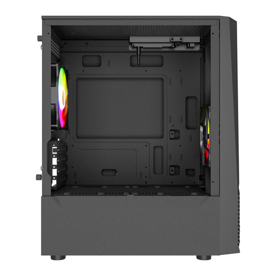 VIDA Genesis Black Tempered Glass Micro-ATX PC Gaming Case : image 2