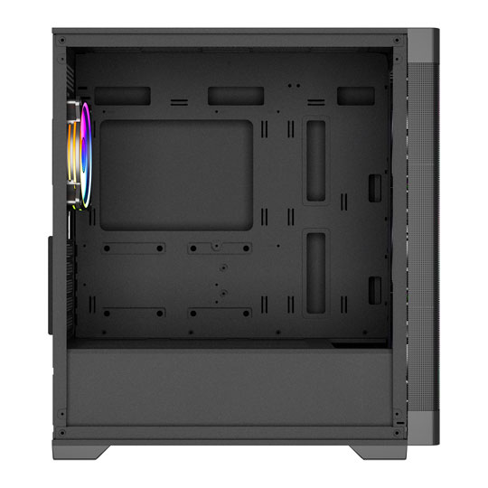VIDA Zephyr V2 Black Tempered Glass Micro-ATX PC Gaming Case : image 2