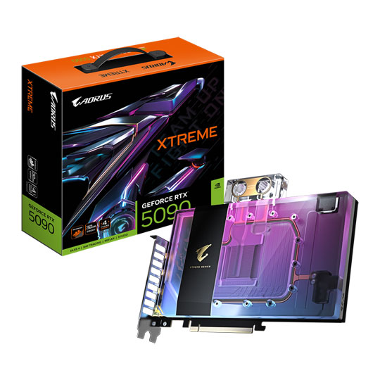 Gigabyte AORUS NVIDIA GeForce RTX 5090 XTREME WATERFORCE WB 32GB Graphics Card