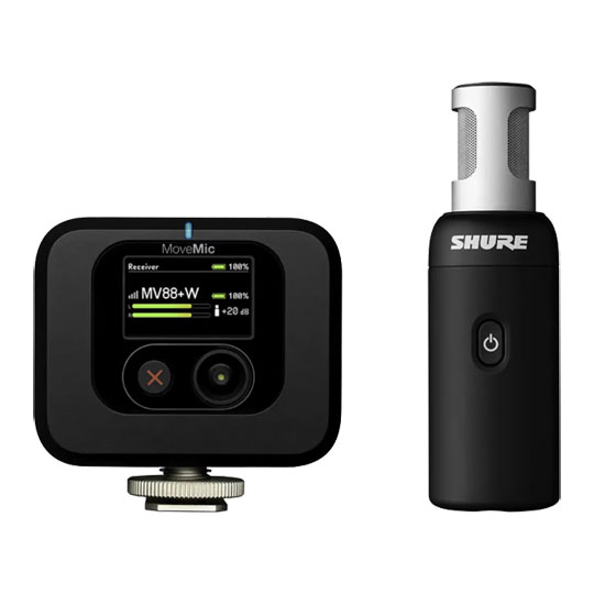 Shure MoveMic 88+ Wireless Video Microphone with Receiver Kit