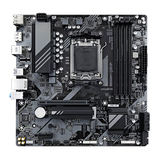 Refurbished Gigabyte AMD Ryzen B650M D3HP AM5 DDR5 microATX Motherboard : image 2