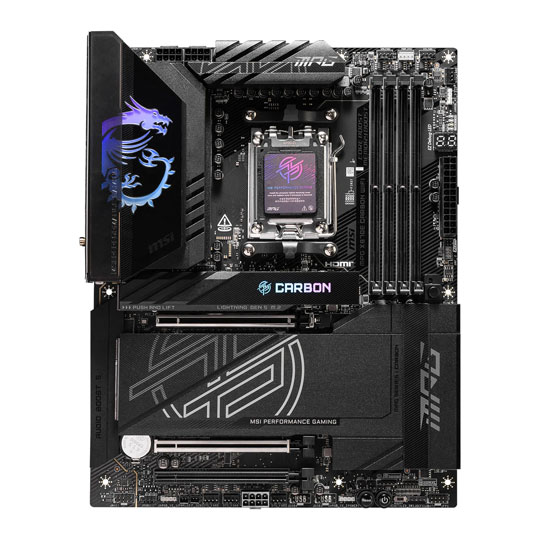 Refurbished MSI MPG X870E Carbon WiFi AM5 DDR5 PCIe 5.0 ATX Motherboard : image 2