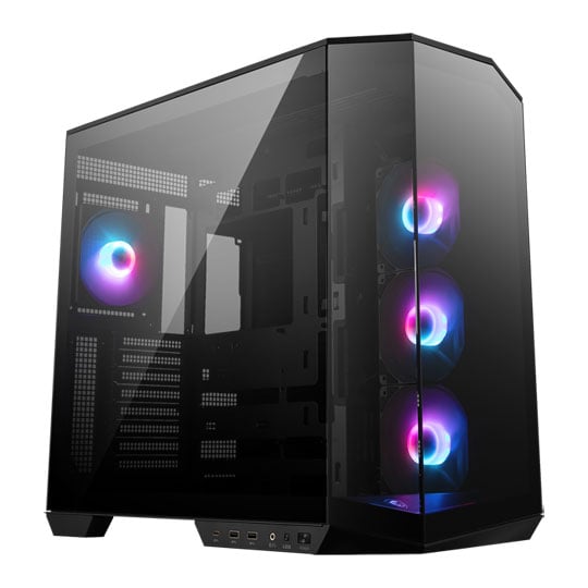 MSI MAG PANO 100R PZ Mid-Tower Tempered Glass PC Gaming Case Black
