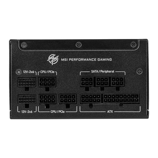 MSI MPG A1000GS 1000W Full Modular Compact 80+ Gold ATX 3.1 PCIE 5.1 Quiet Power Supply/PSU : image 4