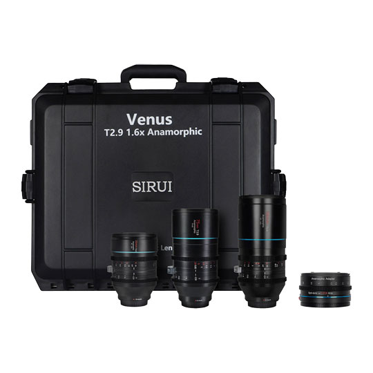 Sirui Venus T2.9 1.6x 3 Lens Kit With 1.25x Adapter (RF Mount)