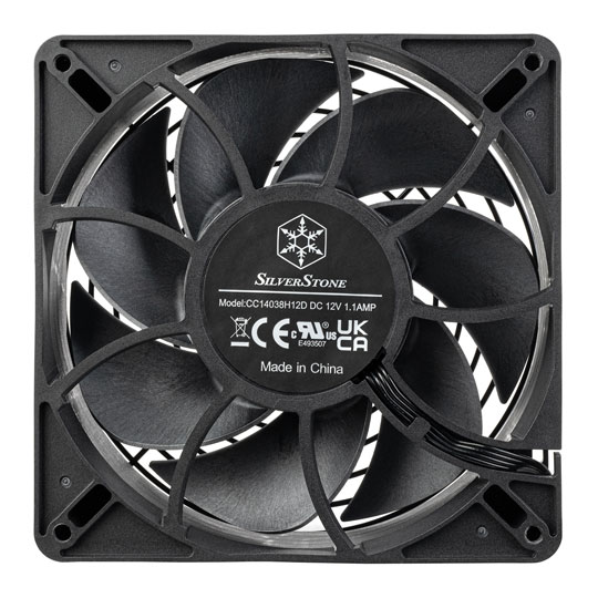 SilverStone FHS 140X Black High Performance PWM 140mm Industrial Fan : image 3