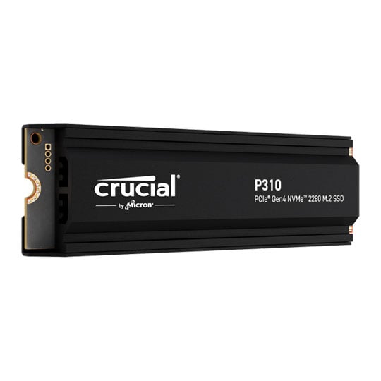 Crucial P310 2TB M.2 (2280) PCIe Gen 4 NVMe SSD w/ Heatsink