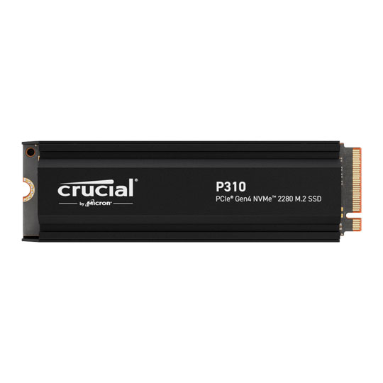 Crucial P310 2TB M.2 (2280) PCIe Gen 4 NVMe SSD w/ Heatsink : image 2