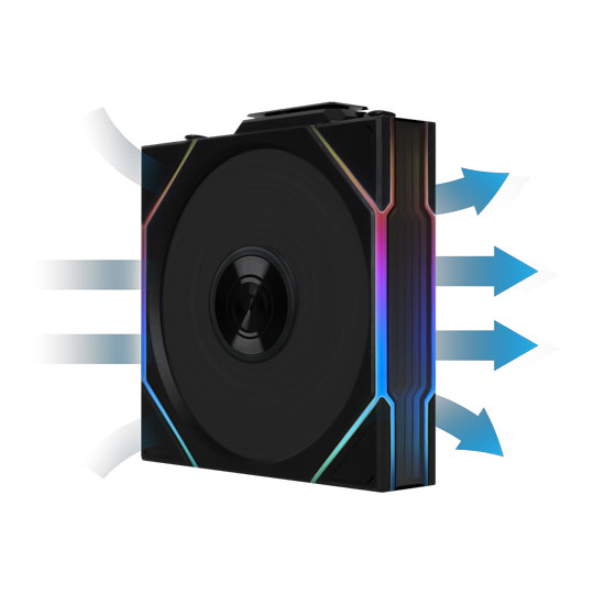 Lian Li UNI TL Wireless 120mm ARGB PWM Fan Black
